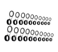 Fishing Accessories Line Guide Ring Easy Installation Rod Wire Ceramic 30/20/10pcs High Strength Ceramic Rod Guide