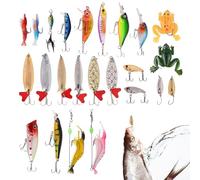Fishing Advent, 24 Days Realistic Bait, Countdown Calendar, Christmas Bait for Trout, Bass, Catfish, Salmon, Zander, Crappie, Lake, River, Kayak, Surf Fishing, Men, Teenagers