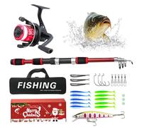 Fishing Advent Calendar 2024 - 1 Set Tackle Lures, Christmas Countdown Calendar for Xmas Gifts, Fisher Adult Men Teen Boys