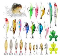 Fishing Advent Calendar 2024 24 Day of Countdown Fishing Tackle Advent Calendar Includes Various Baits for Men, Anglers, Enthusiasts (style2) 2024