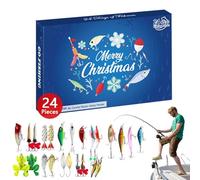 Fishing Advent Calendar 2024, Fishing Countdown Advent Calendar,24 Day Fishing Countdown Advent Calendar | Fishing Tackle Set Countdown