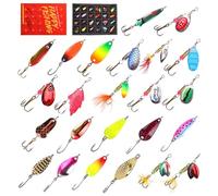 Fishing Advent Calendar 2025 for Men Adult Teen Boys, 24 Days Christmas Advent Calendar, Fishing Lure for Bass Trout, Freshwater Saltwater Surprise Gift for Fish Lovers (A)