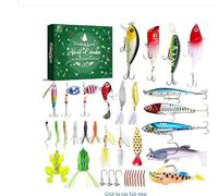 Fishing Advent Calendar for Adult Men Teen Boys, 2025 Fishing Tools Accessories Kit Christmas Countdown Gifts, 24 Days of Lure Accessories and Gear Surprises for Fish Lovers (Multicolors style 4)