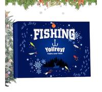 Fishing Advent Countdown Calendar, Christmas Fishing Lure 24 Days Countdown Calendar, Saltwater Freshwater tackle Lures Bait for Husband Father Grandpa Friend Teen Adult Anglers Enthusiasts
