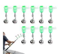 Fishing Alarm Bells, Fishing Rod Bells | 10 Bite Alarm Bells | Portable Dual Alert Bell, Fishing Bite Indicators for Night Fishing, E Fishing Rod