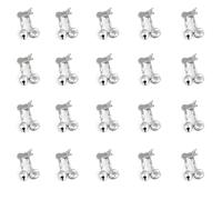 Fishing Alarms for Fishing Rods, 20PCS Silver Metal Spiral Fishing Bell Alarm Diameter 16mm Outdoor Accessories Bite Indicators