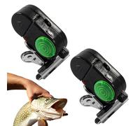 Fishing Alert System - Bite Sensor Device for Night Angling | Pp Clamp-On Gear with Sound Signal Light Indicator, Compact Size for Beginners Adults Outdoor Tackle Setup