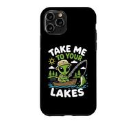 Fishing Alien Lake Life Angler UFO Abduction Spaceship Case for iPhone 11 Pro