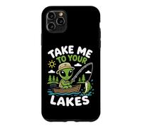 Fishing Alien Lake Life Angler UFO Abduction Spaceship Case for iPhone 11 Pro Max