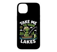 Fishing Alien Lake Life Angler UFO Abduction Spaceship Case for iPhone 14 Plus