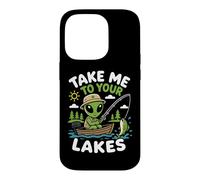 Fishing Alien Lake Life Angler UFO Abduction Spaceship Case for iPhone 14 Pro