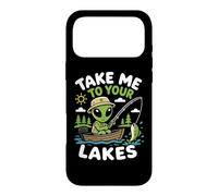 Fishing Alien Lake Life Angler UFO Abduction Spaceship Case for iPhone 17 Pro Max