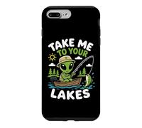 Fishing Alien Lake Life Angler UFO Abduction Spaceship Case for iPhone 7 Plus/8 Plus