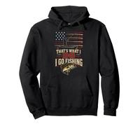 Fishing American Flag That's What I Do Angler Gift Pullover Hoodie