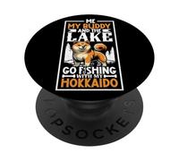 Fishing and Ainu Dog PopSockets Adhesive PopGrip