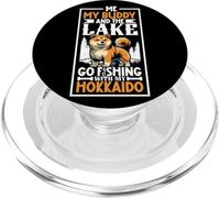 Fishing and Ainu Dog PopSockets PopGrip for MagSafe