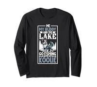 Fishing and Australian Koolie Long Sleeve T-Shirt