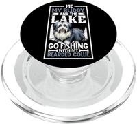 Fishing and Bearded Collie PopSockets PopGrip for MagSafe