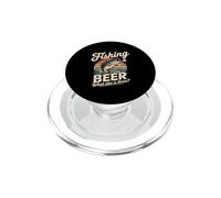 Fishing And Beer What Else Is There Retro Bass PopSockets PopGrip for MagSafe