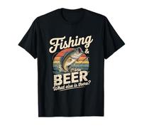 Fishing and Beer What Else is There Retro Bass T-Shirt