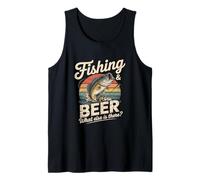 Fishing and Beer What Else is There Retro Bass Tank Top