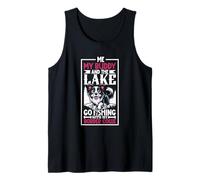 Fishing and Border Collie Tank Top