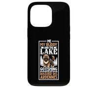 Fishing and Bouvier des Ardennes Case for iPhone 13 Pro