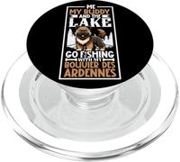 Fishing and Bouvier des Ardennes PopSockets PopGrip for MagSafe
