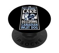 Fishing and Canadian Eskimo Dog PopSockets Adhesive PopGrip