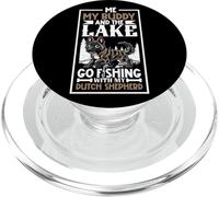 Fishing and Dutch Shepherd PopSockets PopGrip for MagSafe