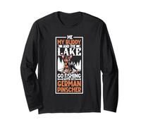 Fishing and German Pinscher Long Sleeve T-Shirt