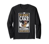Fishing and German Shepherd Long Sleeve T-Shirt