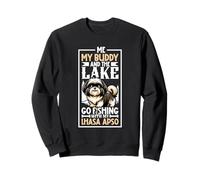 Fishing and Lhasa Apso Sweatshirt