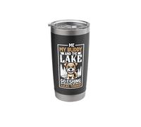 Fishing and Lucas Terrier Stainless Steel Insulated Tumbler
