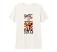 Fishing and Norwich Terrier Premium T-Shirt