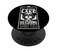 Fishing and Shih Tzu PopSockets Adhesive PopGrip