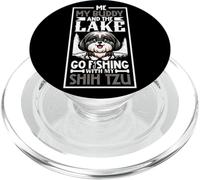 Fishing and Shih Tzu PopSockets PopGrip for MagSafe