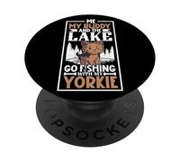 Fishing and Yorkshire Terrier PopSockets Adhesive PopGrip