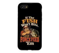 Fishing Angler If The Fish Won't Bite Force Feed Funny Gift Case for iPhone SE (2020) / 7/8