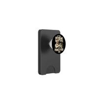 Fishing Angler If The Fish Won't Bite Force Feed Funny Gift PopSockets PopWallet for MagSafe