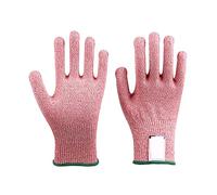 Fishing Anti Cut Gloves GMG Non-Slip HPPE EN388 ANSI Anti-Cut Level 5 Safety Work Resistant for Kitchen Garden(Rosso,X-Large)