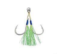 Fishing Assist Hooks for Saltwater Applications, Crafted from High Carbon for Increased Catch Rates and Fishing Success (A)