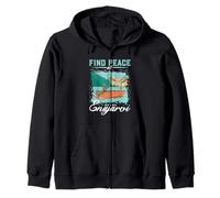 Fishing at Enäjärvi Zip Hoodie