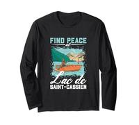 Fishing at Lac de Saint-Cassien Long Sleeve T-Shirt