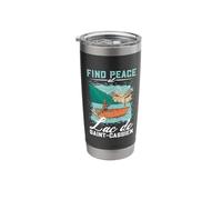 Fishing at Lac de Saint-Cassien Stainless Steel Insulated Tumbler