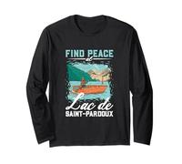 Fishing at Lac de Saint-Pardoux Long Sleeve T-Shirt