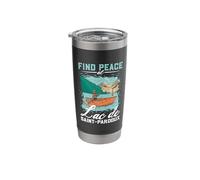Fishing at Lac de Saint-Pardoux Stainless Steel Insulated Tumbler