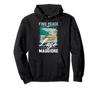Fishing at Lago Maggiore Pullover Hoodie