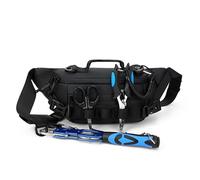 Fishing Bag, Handheld Bait Bag, Multi-Pocket Fishing Backpack, Multifunctional with Large Capacity Fishing Bag for Fishing for Outdoor Fly Fishing Bag, Fishing, Running, Outdoor Sports, black, Unisex