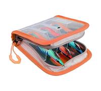 Fishing Bag - Waterproof Clear Tackle Organizer | Soup to Durable Gear | Compact Kayak Accessory Case | Beginner Storage Solution for Fishermen, Boat Trips U, Colour: Orange, Se référer au descriptif